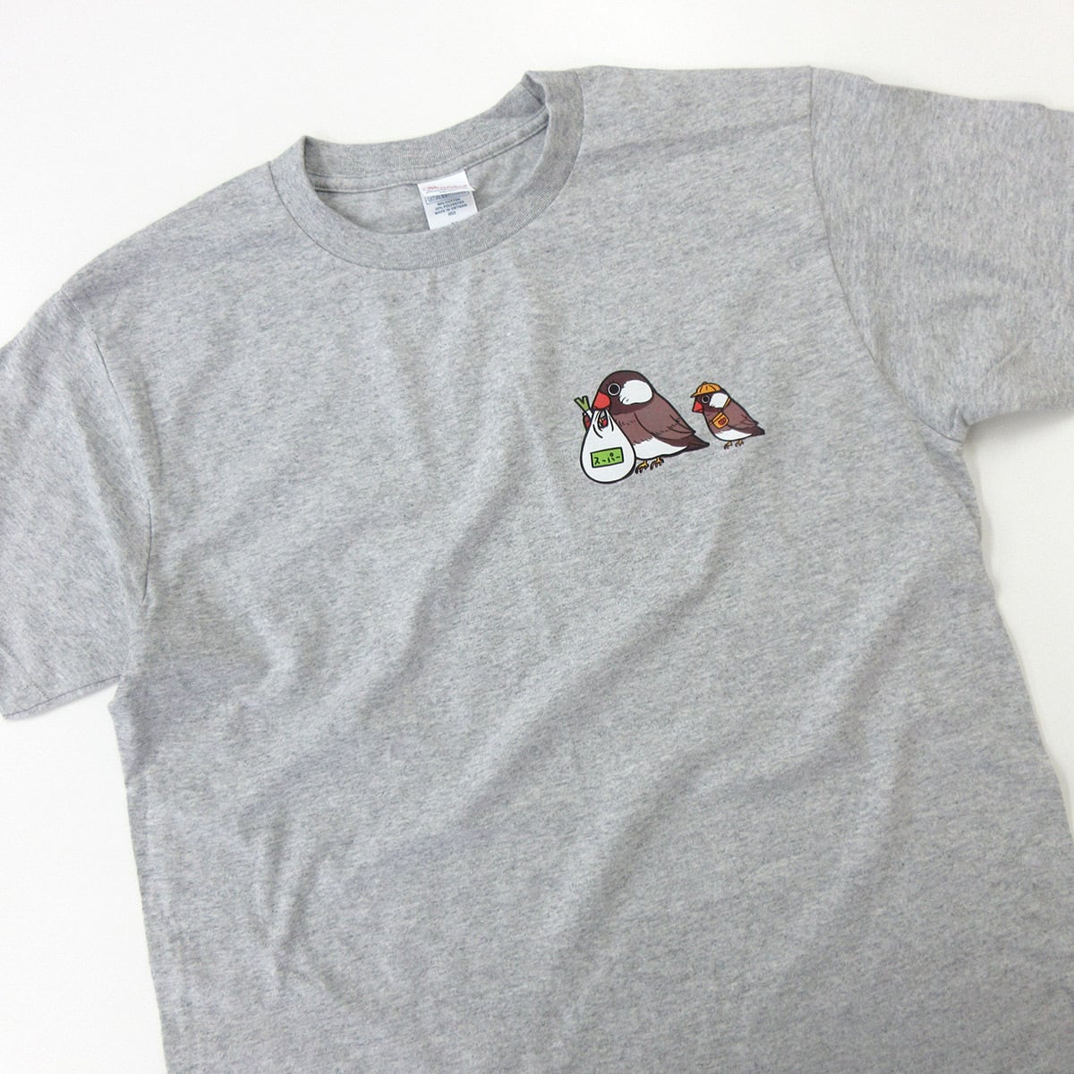 お買い物 桜文鳥Tシャツ am73 おもしろtシャツ