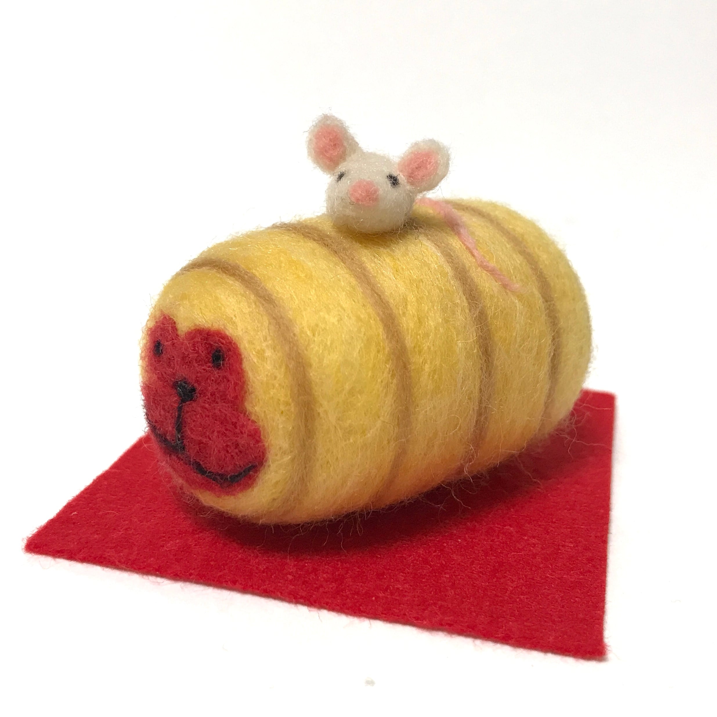 十二支 干支段飾り 毎年使える干支置物（羊毛フェルト）