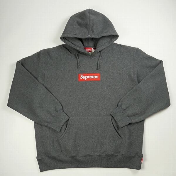 Supreme Box Logo Hooded Charcoal Mサイズ