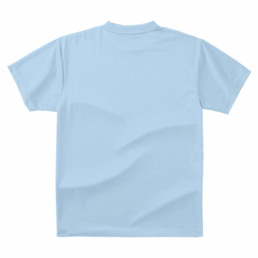 フードまで被る系の人 ドライTシャツ SS-5L ライトブルー | MYTEM
