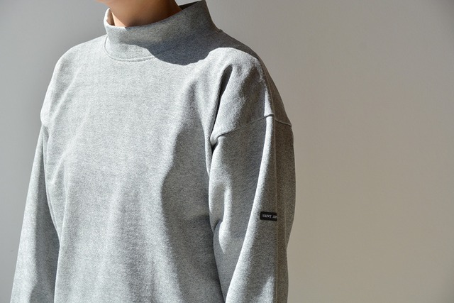 セントジェームス SAINT JAMES モックネックウェッソン(21JC GIENS II)GRIS(杢グレー)【レターパックプラス可】