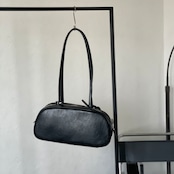 【受注予約:6月下旬入荷予定】long handle boston bag/black
