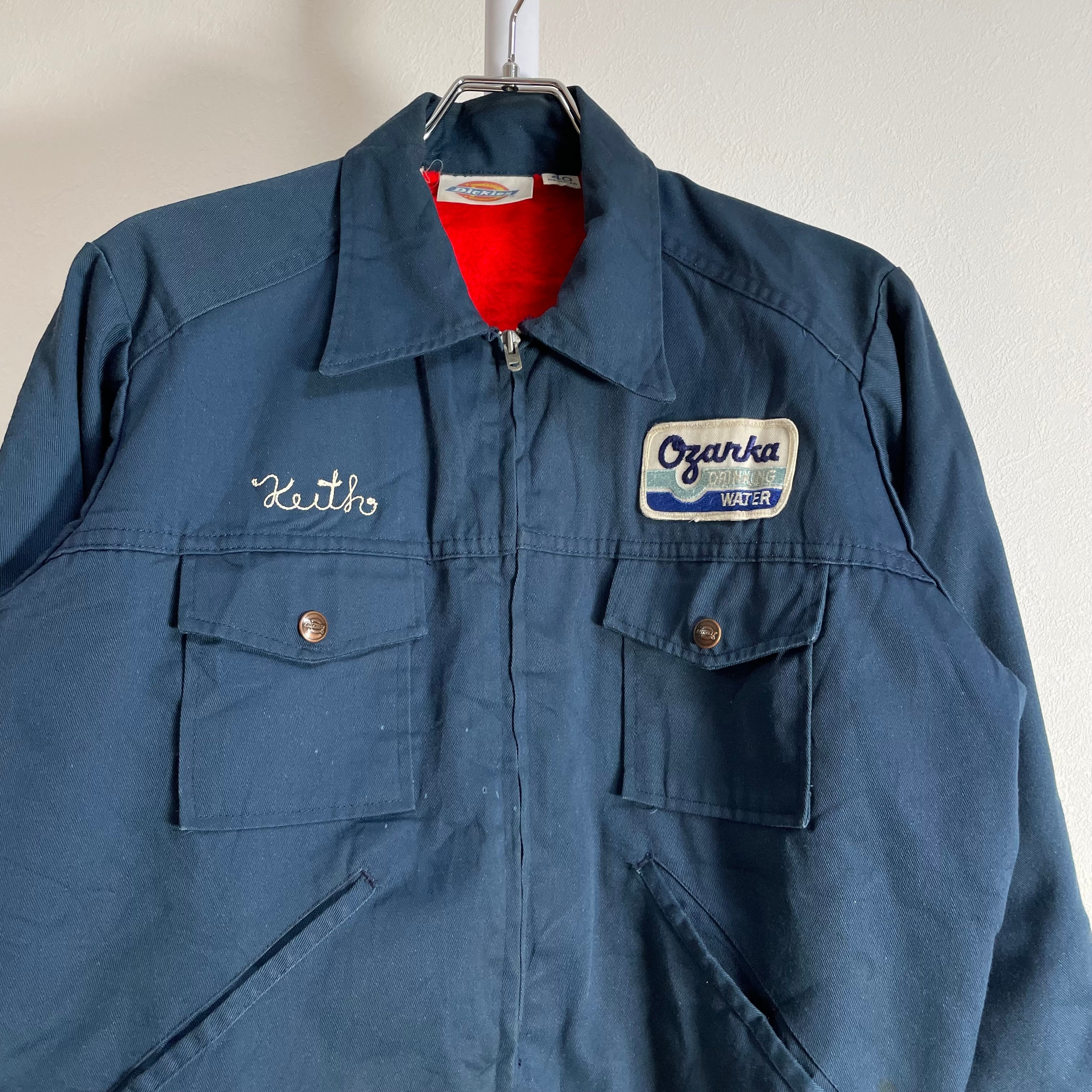 90s Dickies ディッキーズ 企業ワッペン刺繍 ワークジャケット 90s Dickies ディッキーズ 企業ワッペン刺繍 ワークジャケット