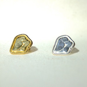 【片耳】VUP-53 "erra" wrap the stone pierced earrings M