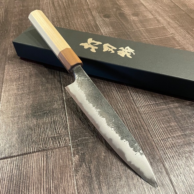 "Naoki Mazaki" petty knife 150mm  Black Nashiji
