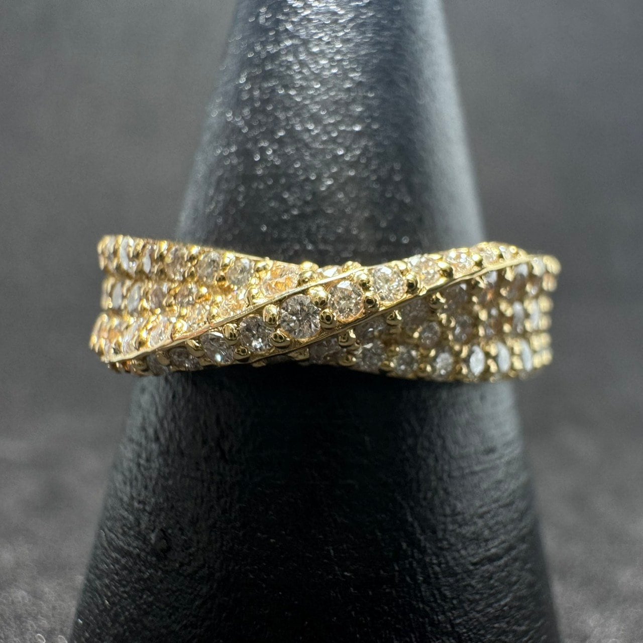 【tribemac様】3.00ctダイヤモンドフルパヴェセッティングリングK18 ダイヤモンド 計3.00ct！！K18リング3色トリニティパヴェリング