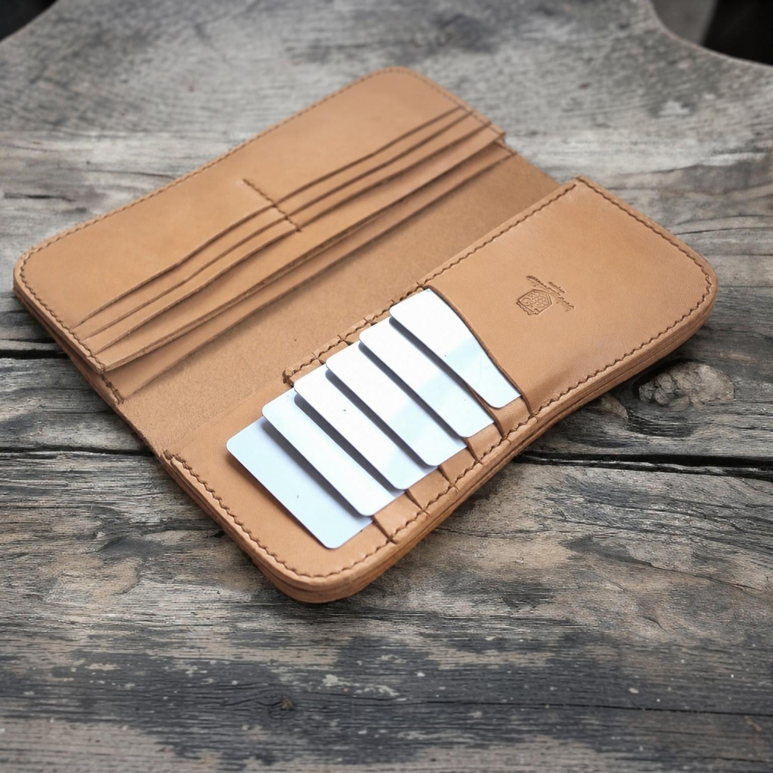 受注製作】本革カード長財布【谷型】 | Babylonica Leather Craft