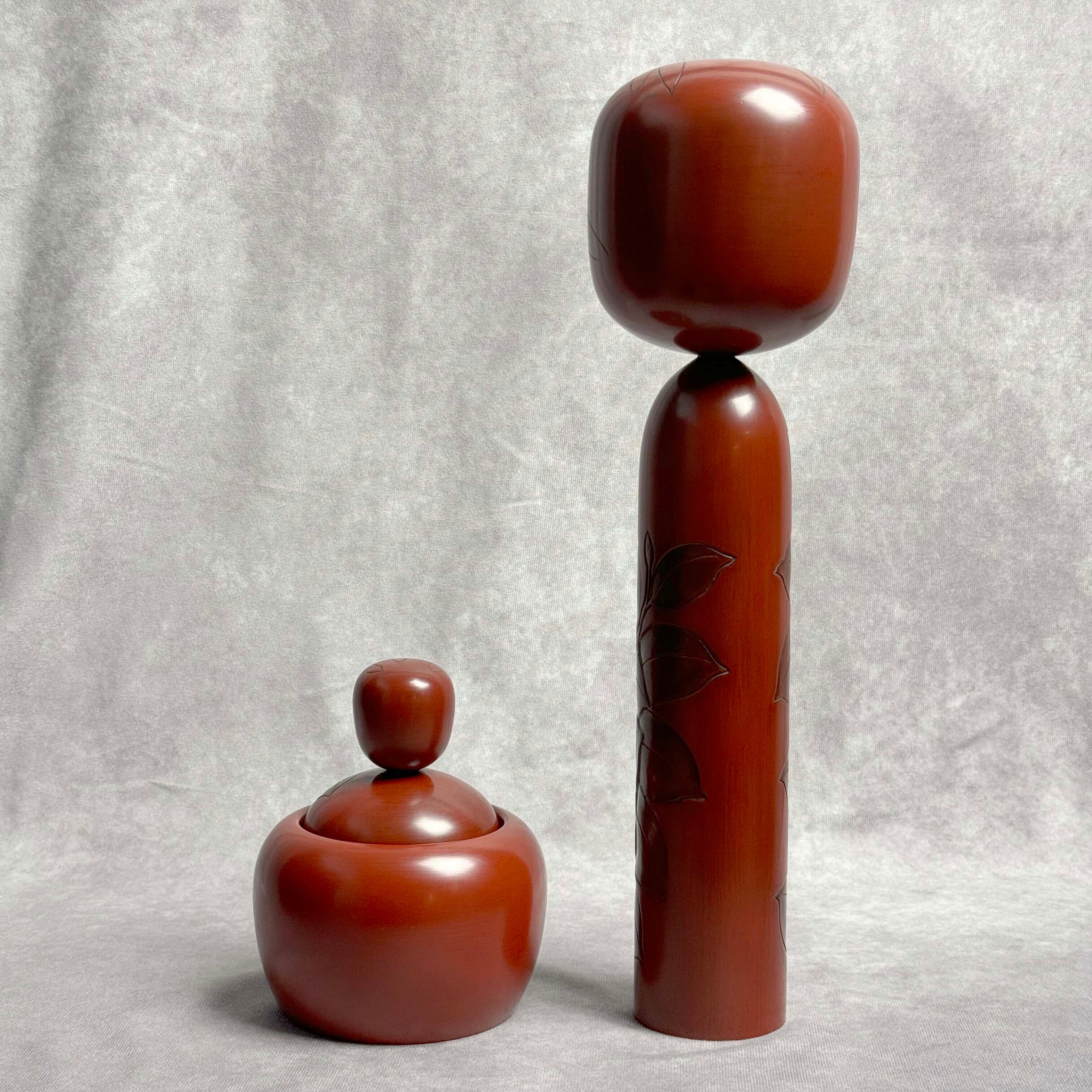 伝統工芸「鎌倉彫こけし」ペア（No.29）