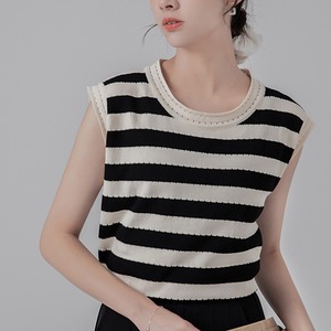 ストライプデザインノースリーブ K0070