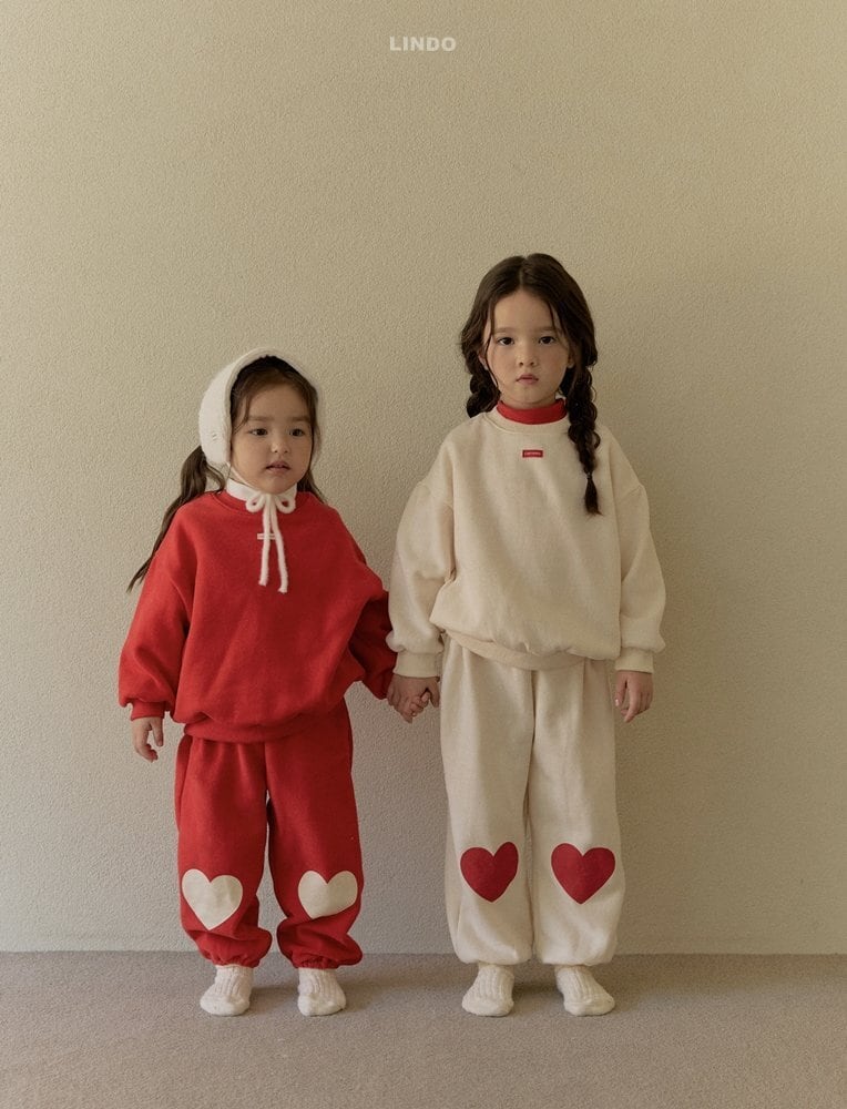 【予約商品】big heart jogger pants