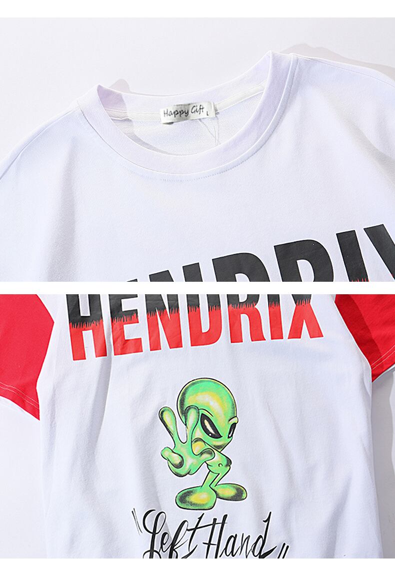 全2色 Tシャツ カットソー プリント カジュアル ストリート 