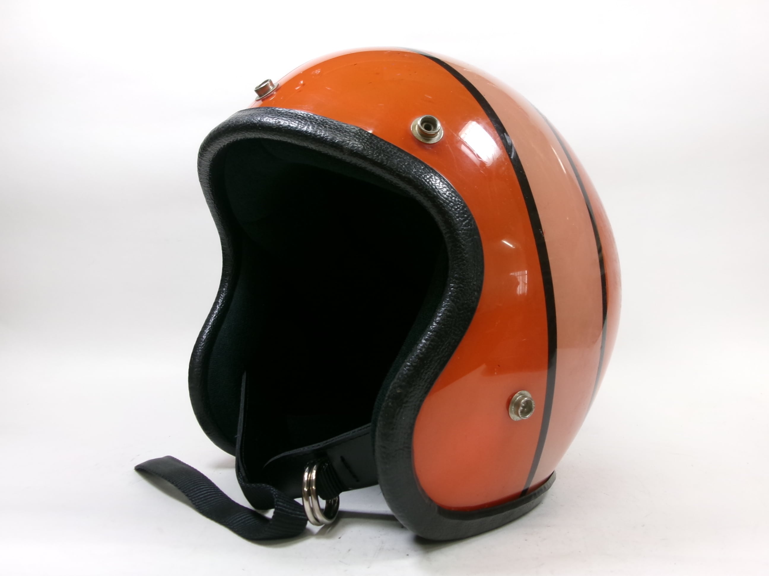 最初期! 70s BELL R-T ジェットヘルメット 赤 7 3/8 目深加工済み M