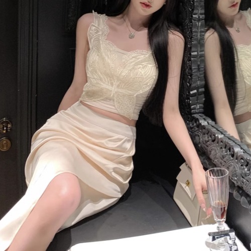 【2点セット】バタフライトップス＋アシメタックスカート ・10310