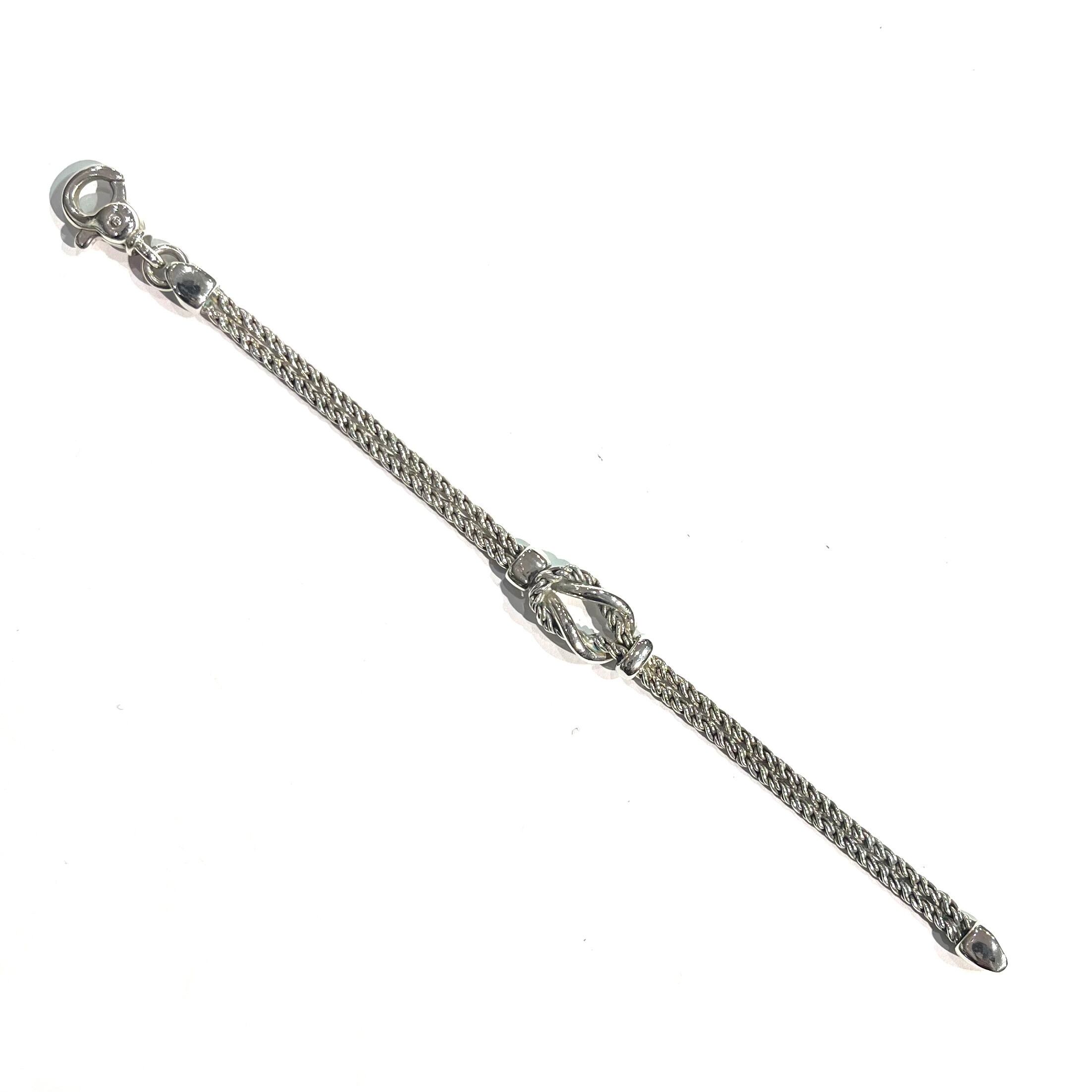 Tiffany ティファニー　ノットブレスレット　ビンテージ TIFFANY & Co. ノット ブレスレット シルバー ゴールド 925