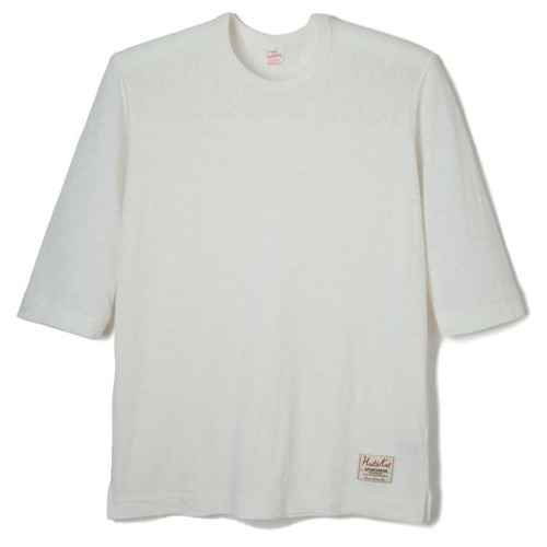 Healthknit(ヘルスニット) スラブ フットボール 5分袖Tシャツ  オフ 5224