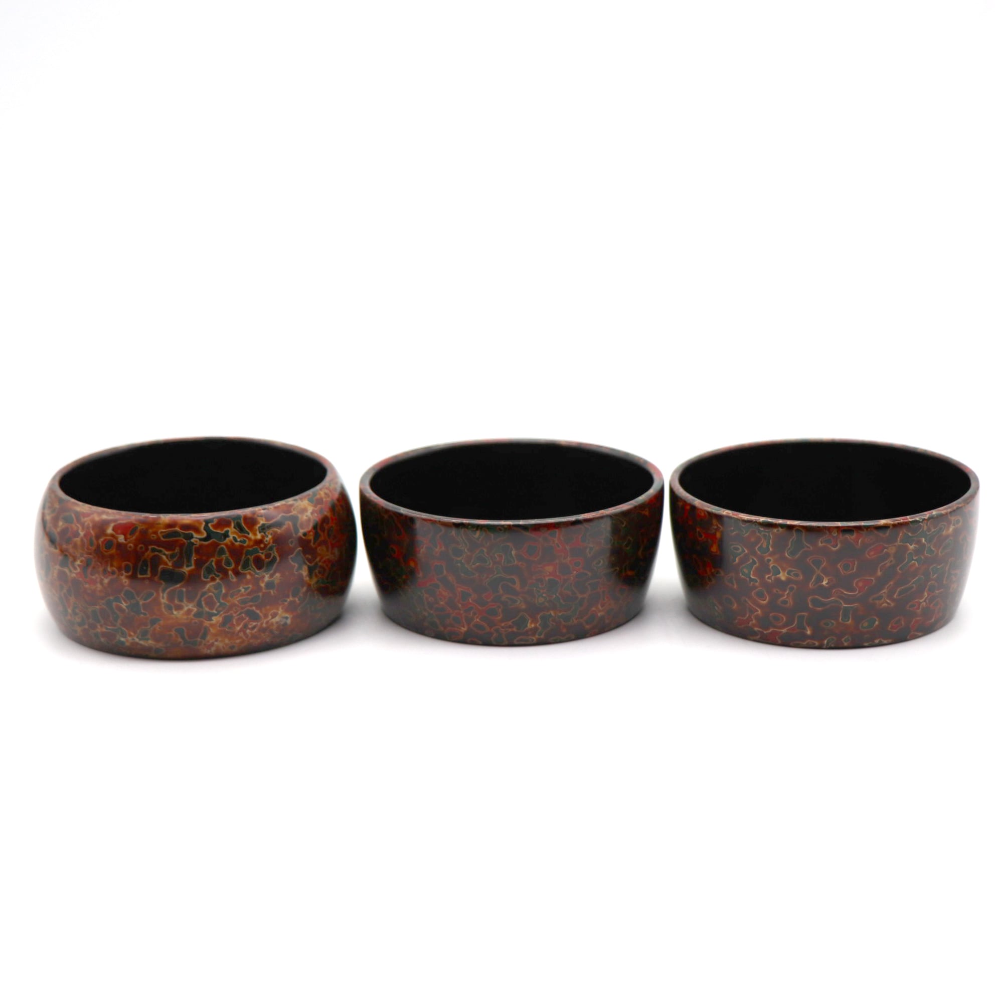 津軽塗（唐塗）バカ塗り・樺細工・徳利袴5客セット・No.220514-32