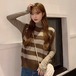 ✞ ♡♥カワイイ♥スタンダードストライプノースリーブニットトップス 大人女子☆ レトロ ✞ゴスロリ SM ミリ 甘ロリ クラロリ 和ロリ エレガント 黒ロリ 姫ロリ 華ロリ BB-BB42572838833
