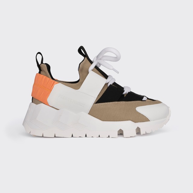 PIERRE HARDY　TREK COMET XL SNEAKER　MULTI BEIGE ORANGE