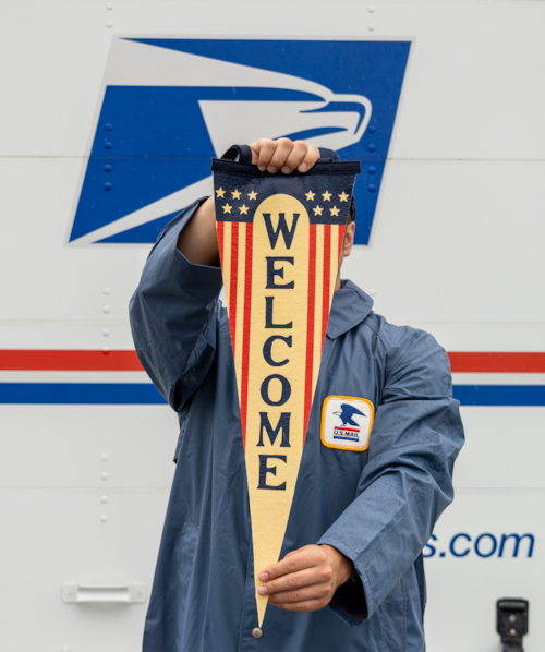 USPS® x Oxford Pennant "Welcome" Pennant