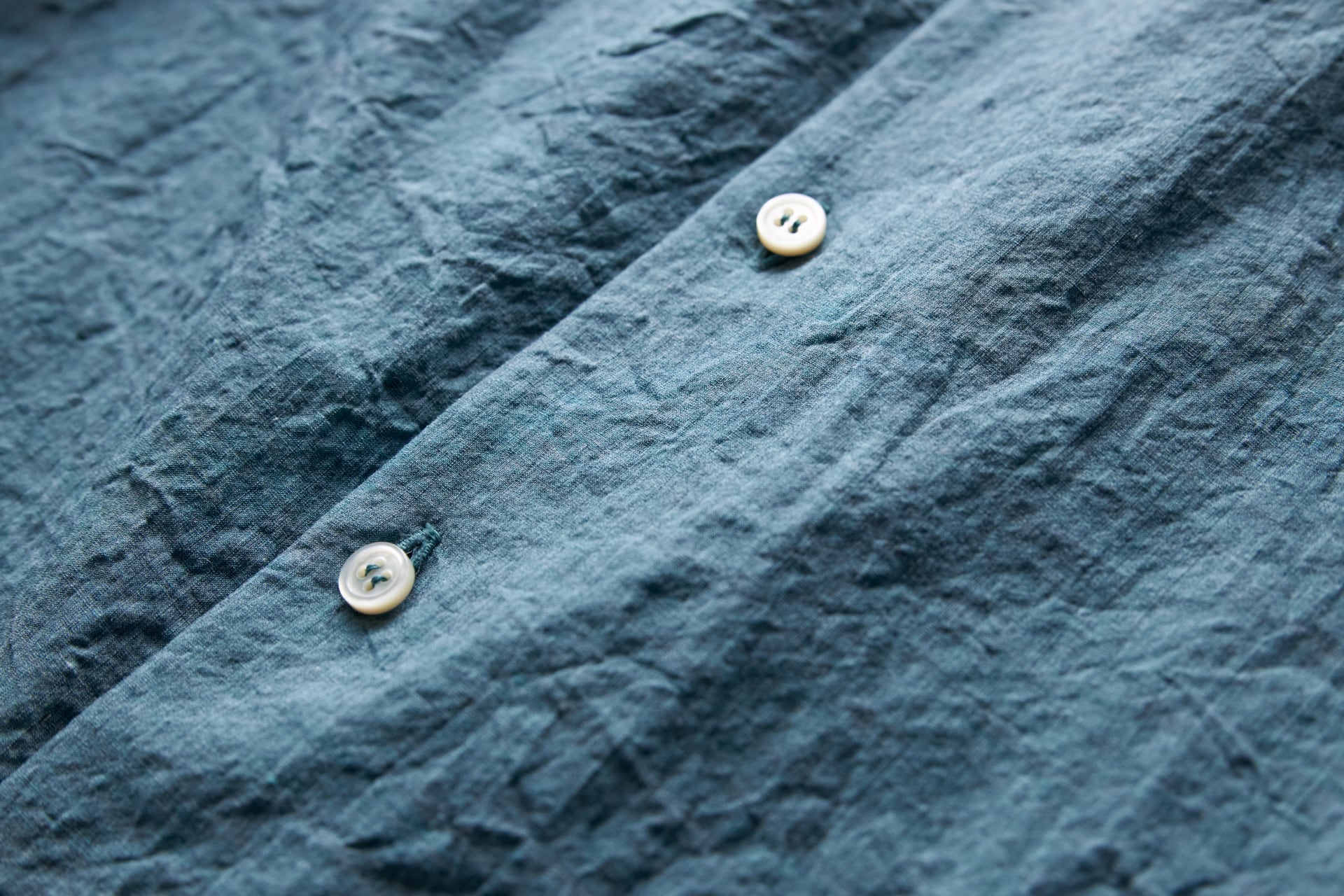 山内 / yc41-251-ram 塩縮加工ラミーシャンブレー 羽衿つき | loose