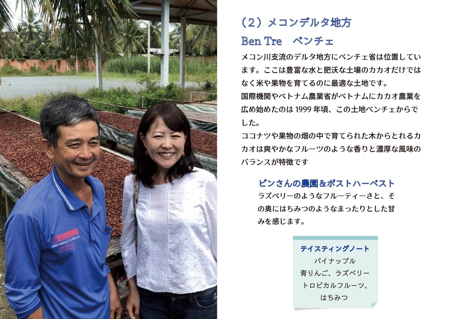 カカオ豆（未焙煎）1kg／袋　ダクラクの農園より直接お届け