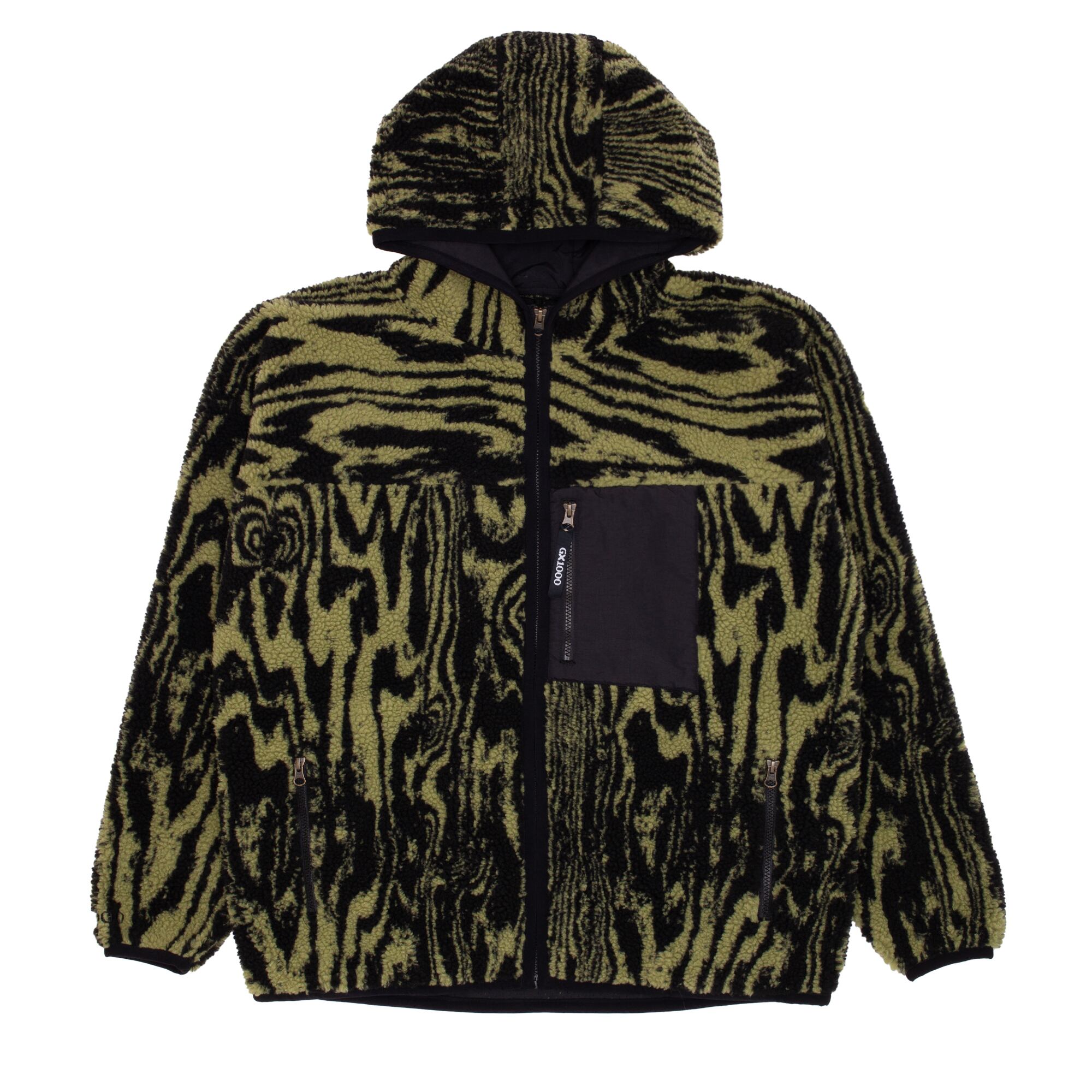 GX1000 / HOODED SHERPA JACKET / GREEN | LATITUDE
