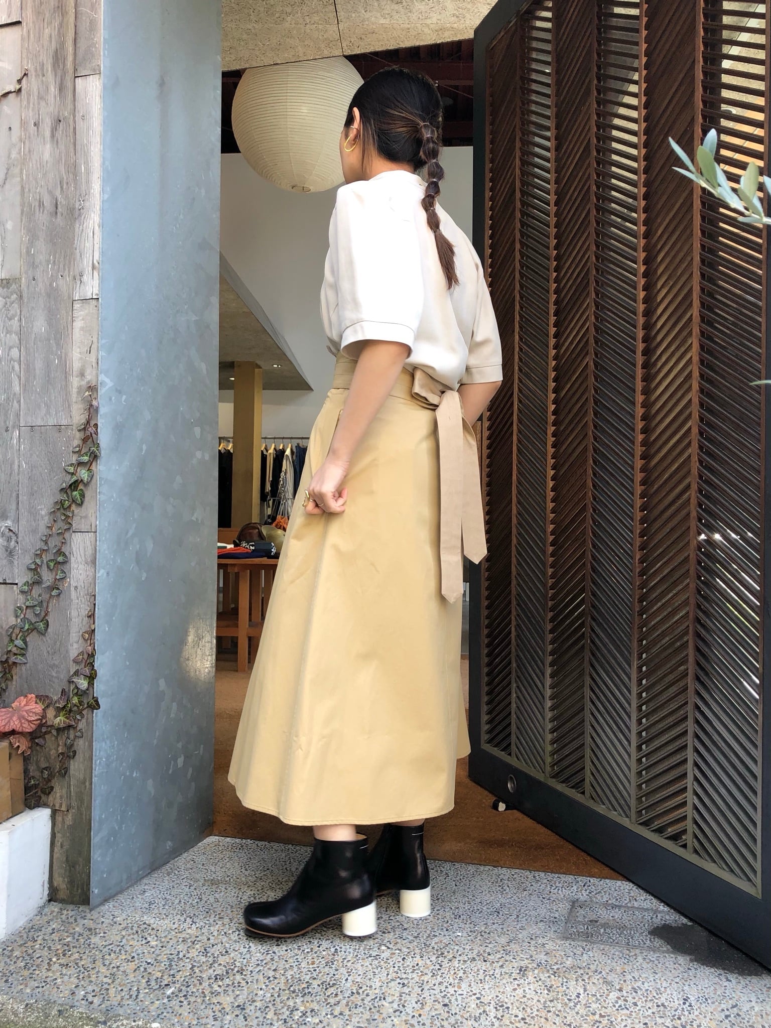 LEMAIRE ルメール 22AW SOFT APRON SKIRT エプロンスカート-