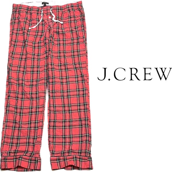1点物◇ジェイクルーJ.CREW赤パジャマパンツ古着メンズMLレディースOK