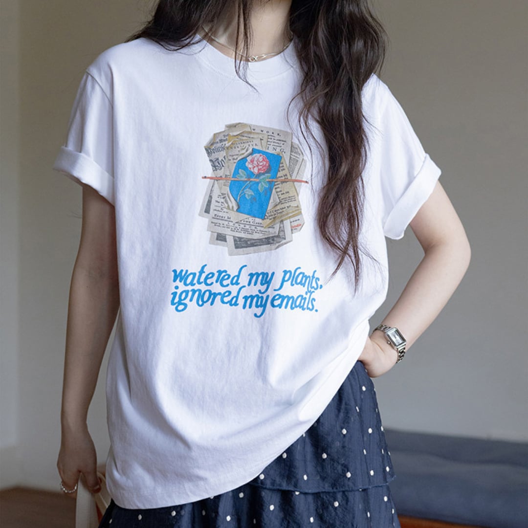 vintage print oversized tshirt