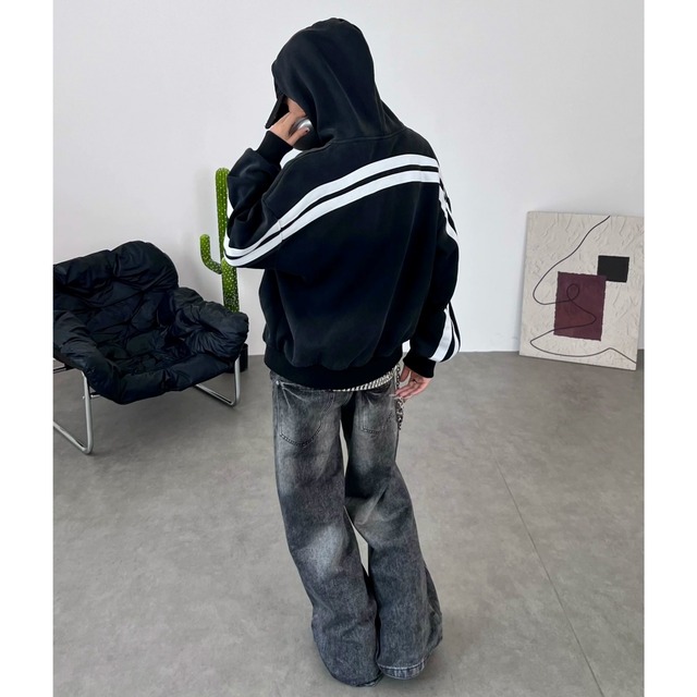 ヴィンテージライクバックライングラフィックパーカー 2col R02922