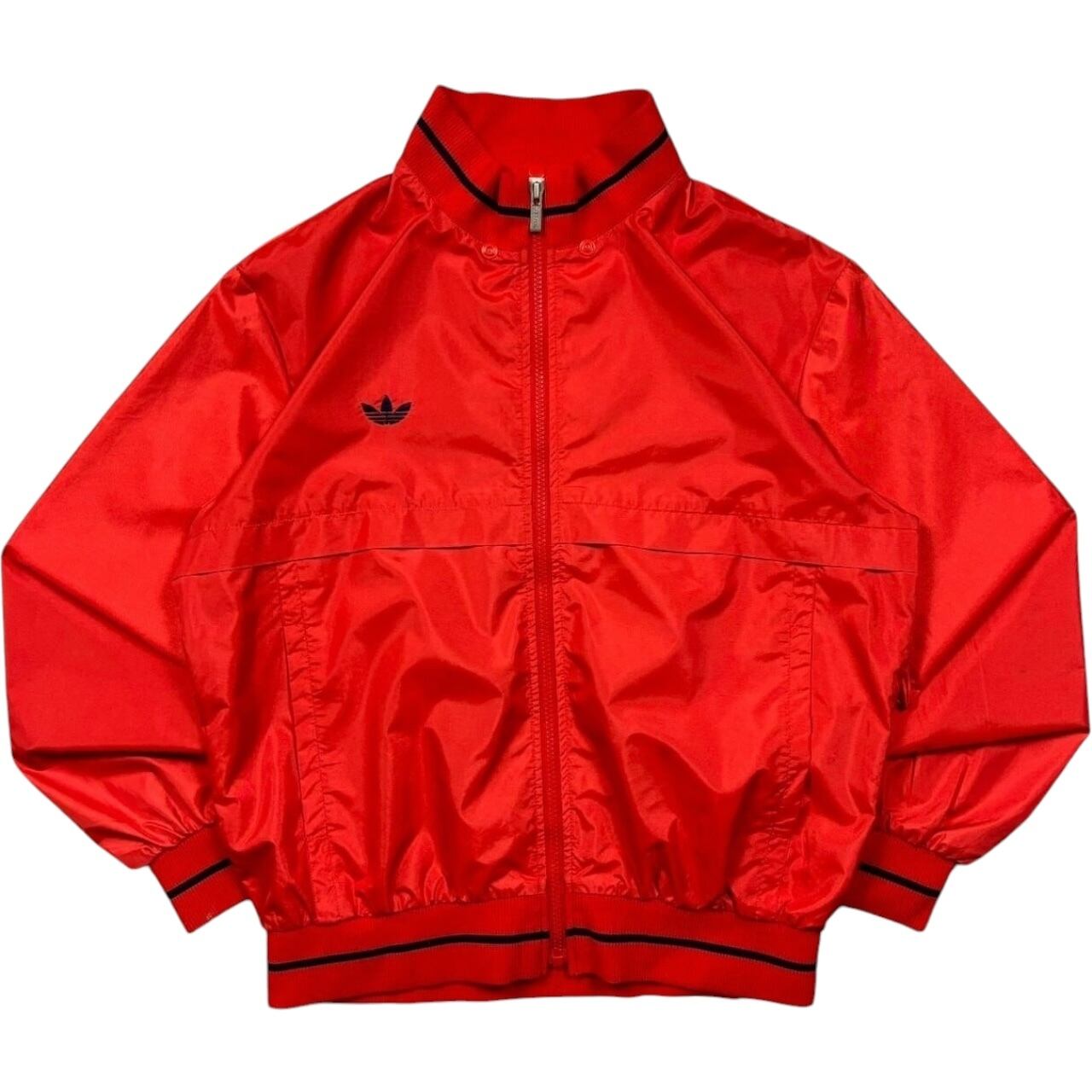 《M》adidas アディダス ワンポイント ナイロンジャケット トラックジャケット 80年代 vintage no.4290