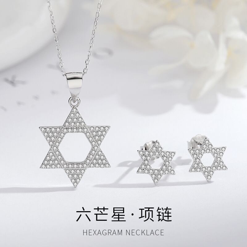 sterling silver ビーズ　ネックレス　ピアス　セット