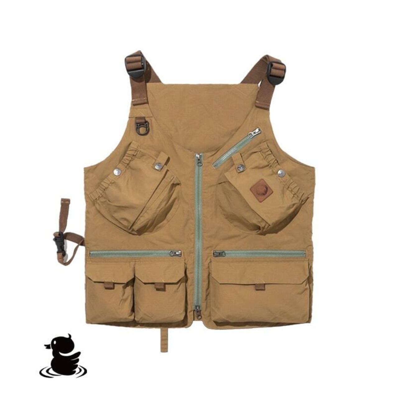 grn outdoor TEBURA VEST 21 go9203q ベスト ジャケット ポケット 撥水 収納  ドリンク アウトドア キャンプ