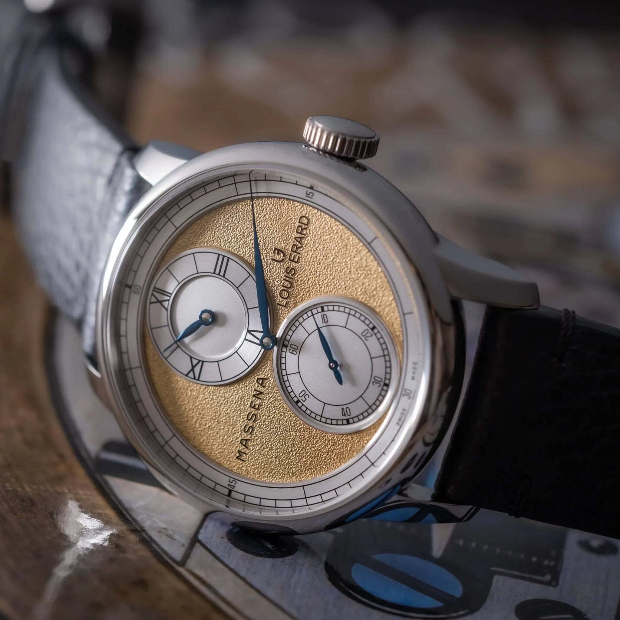 【LOUIS ERARD ルイ・エラール】世界限定 178本 Louis Erard×Massena LAB Excellence Limited Edition Regulator マセナ・ラボ レギュレーター ゴールド／国内正規品 腕時計