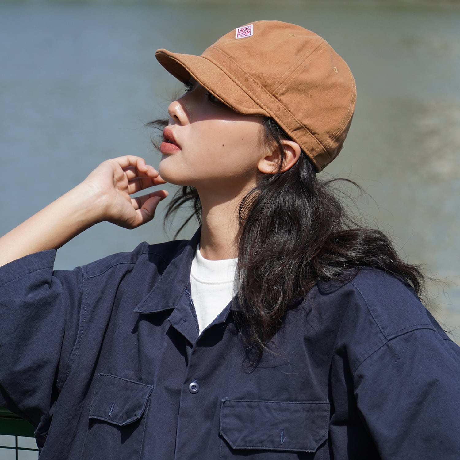 Tumulus： [THE HOBOO] ese スタイルのつばの短いピークド キャップ