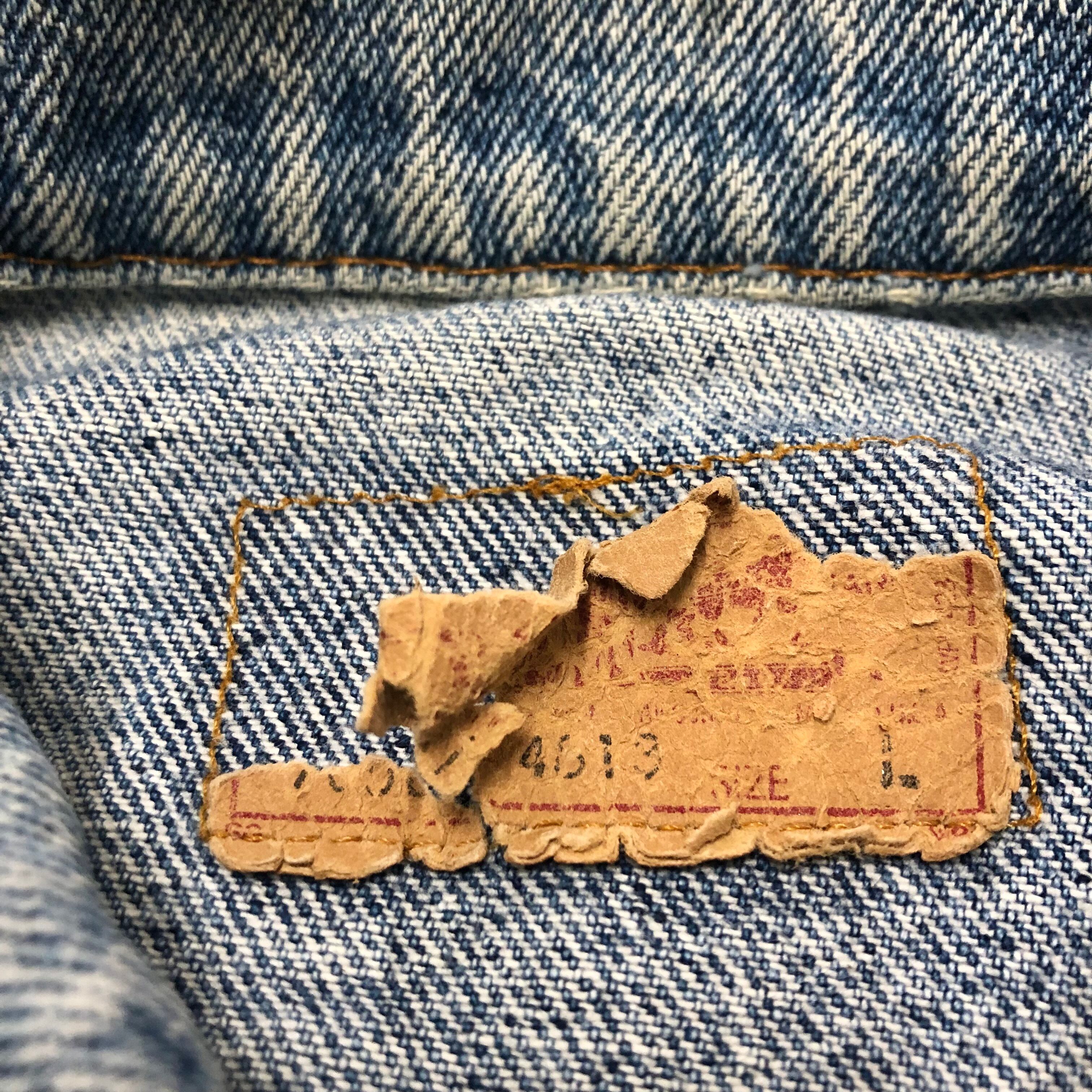 90s Levi's 70507/Denim Jacket/USA製/L/デニムジャケット/ボタン裏527