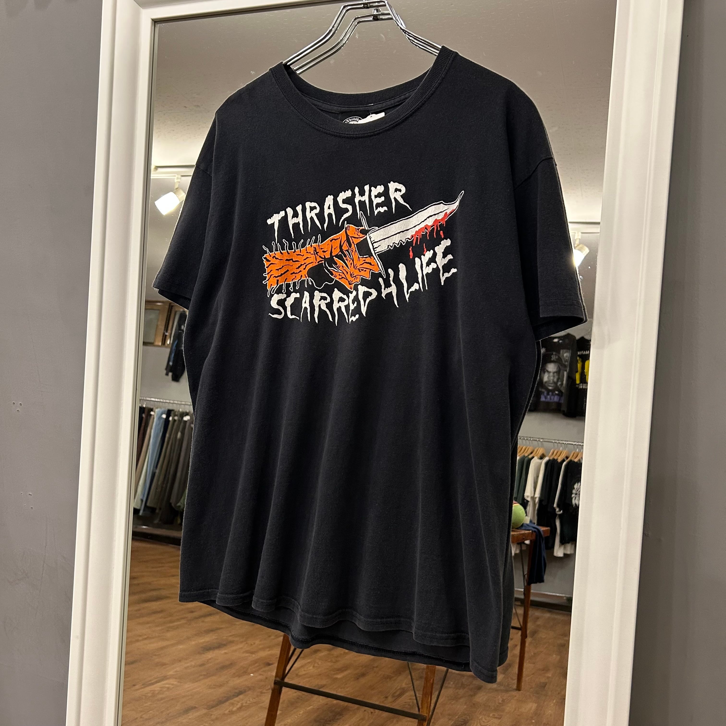 スラッシャー】00's Thrasher Tee “Scarred 4 Life” | spike osu