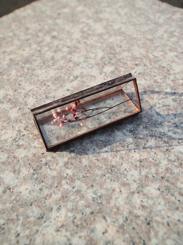 hacomidori　三角植物標本（小）　かすみ草（pink） 【hcm-sh-ks-s-pink】