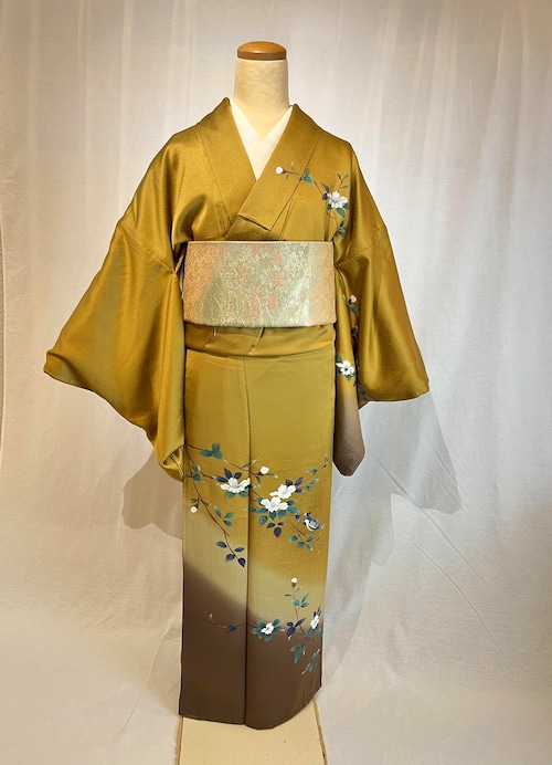 2232 高身長 ボカシ 訪問着 袷単品 Houmongi (lined kimono)