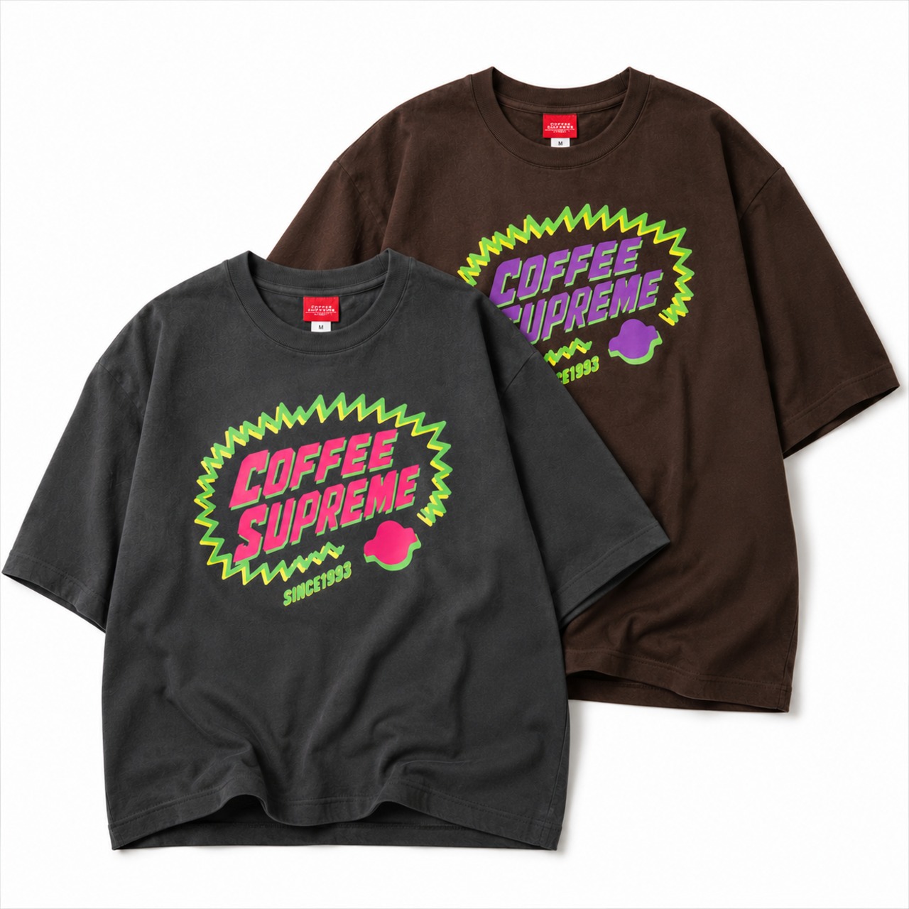 COFFEE SUPREME since 1993 ビカビカチームTシャツ＜スミorダークチョコ＞