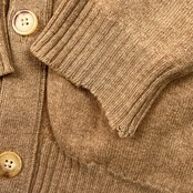 LANDS' END ランズエンド Vネック 羊毛 ニット カーディガン M/ベージュ メンズ