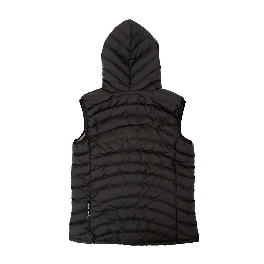 限定20着 Hypertrophy Fatzipper HOOD DOWN VEST BLACK 