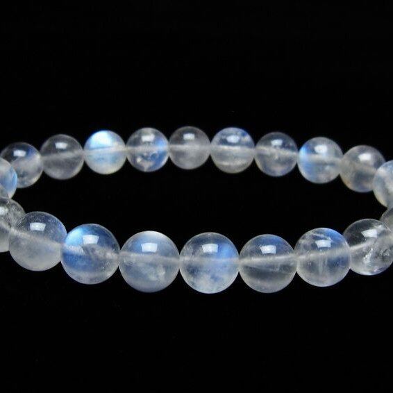 ムーンストーン ブレスレット 9mm 一点物 メール便可 [M便 1/10] 111-44511
