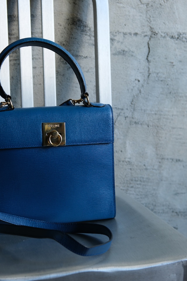 IORI/"CELINE" 2way shoulder hand bag/ Gancini clasp