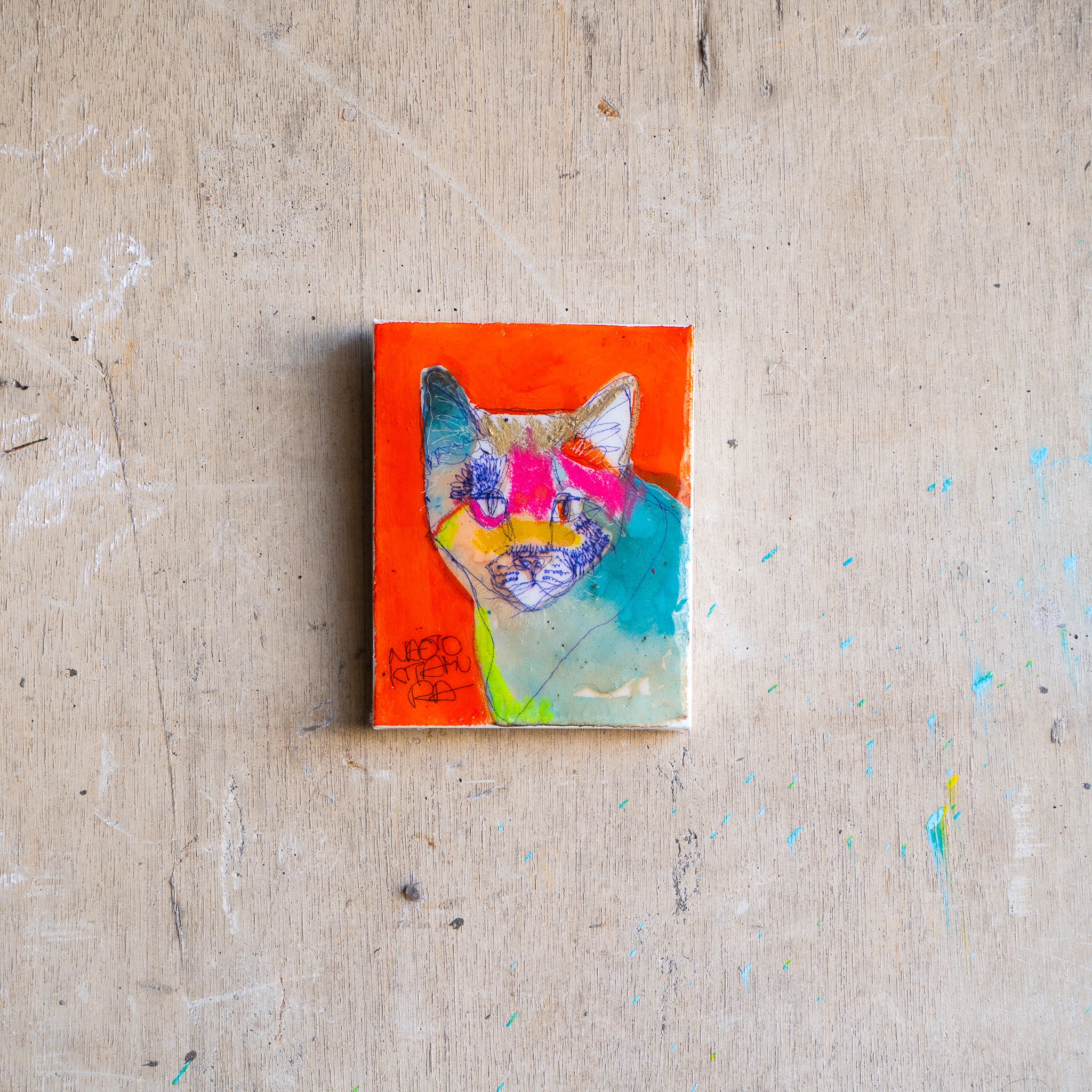 コレクション原画 「25228 汚ねぇ猫（美しい猫）」 | NAOTO KITAMURA