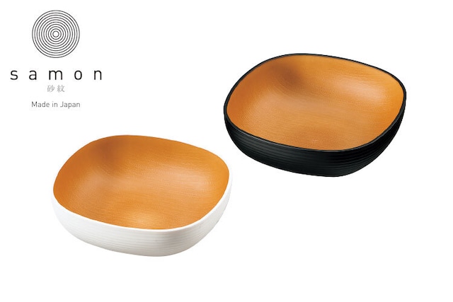 HAKOYA SQUARE BOWL 380ml samon（砂紋）