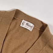 カシミヤ100% Grosse グロッセ Vネック ニット カーディガン L /ブラウン系 メンズ