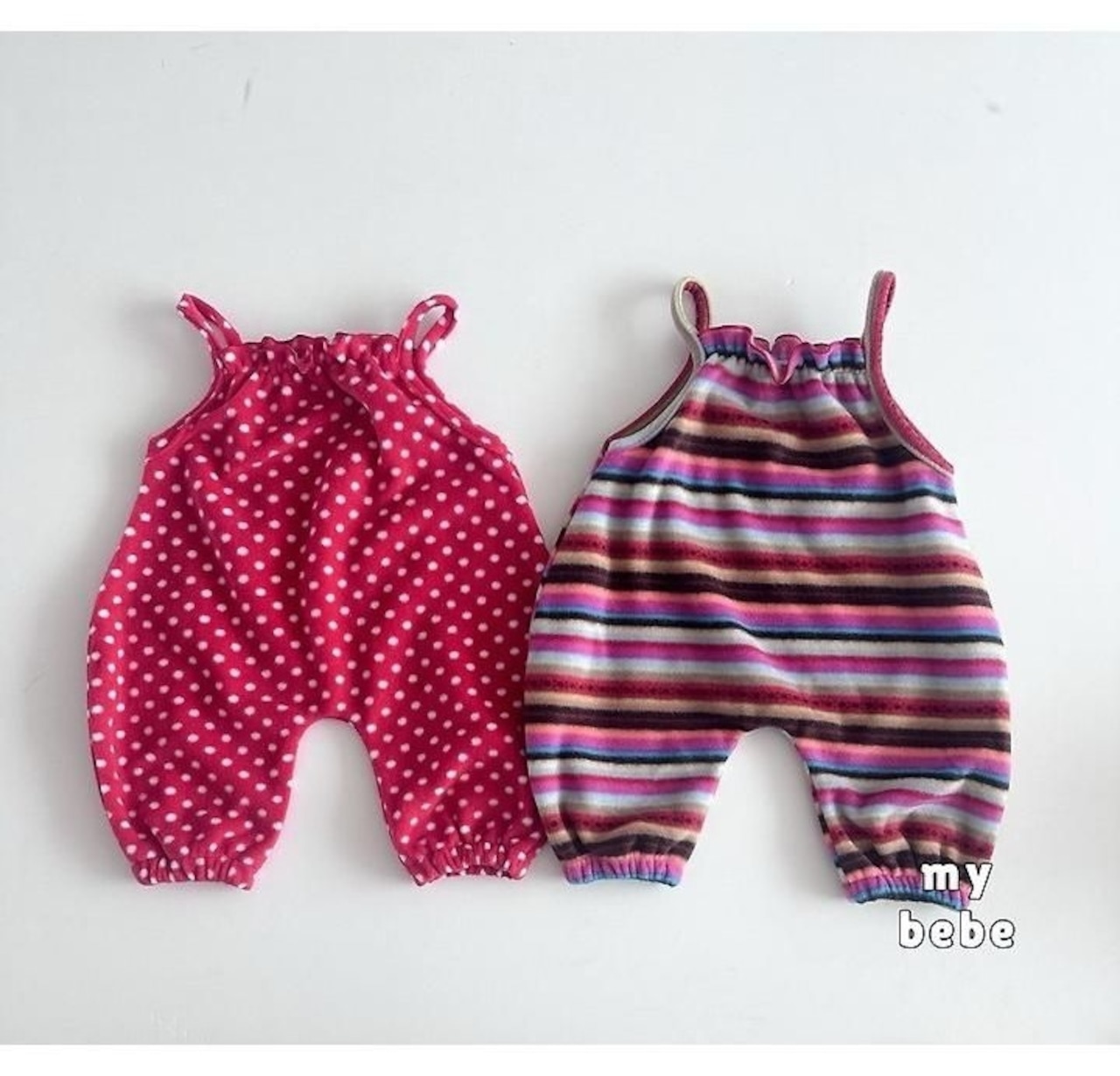 韓国子供服 / 26winter / my bebe / ランランフリースオーバーオール / ベビー / 冬服 *S~M*