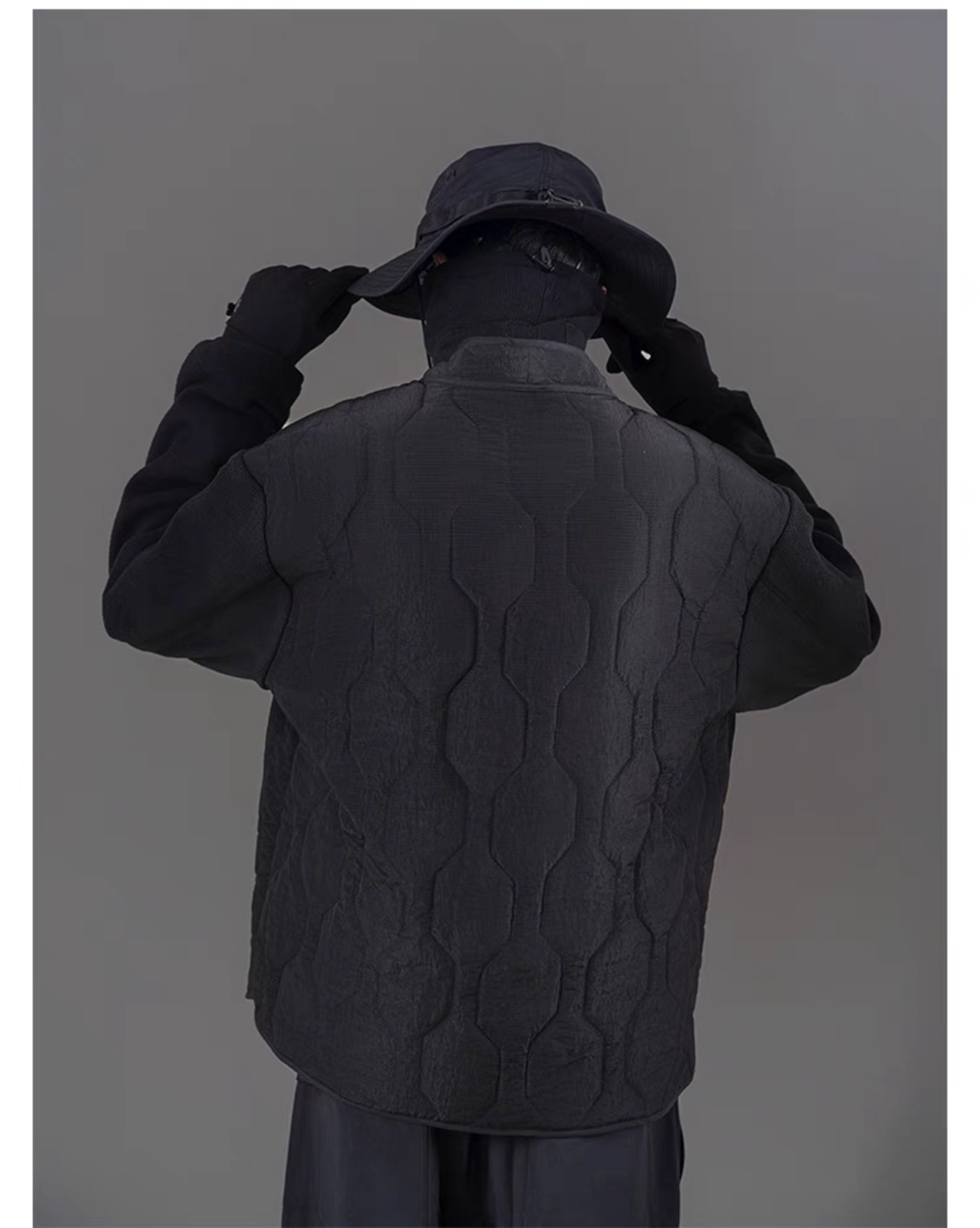 WHYWORKS キルティングハンテンジャケット