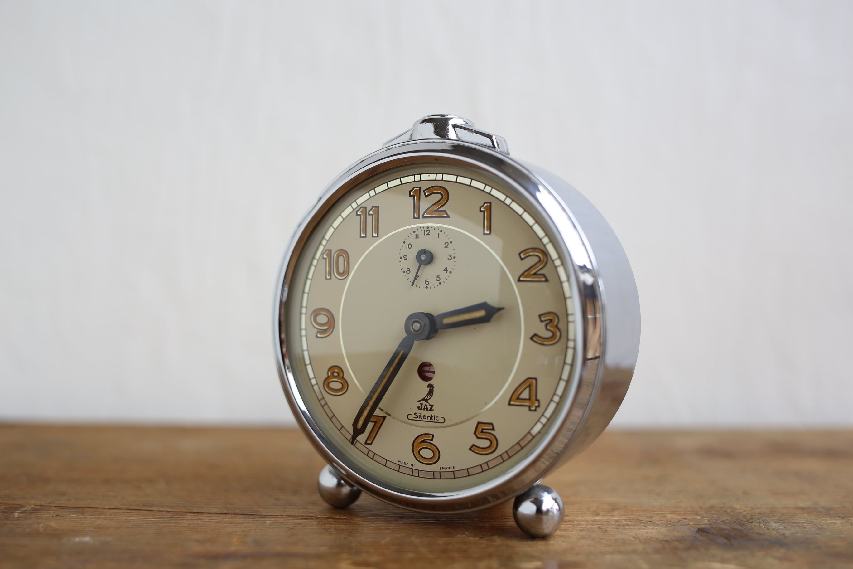フランス アンティーク ヴィンテージ JAZ 目覚まし時計 N-02737